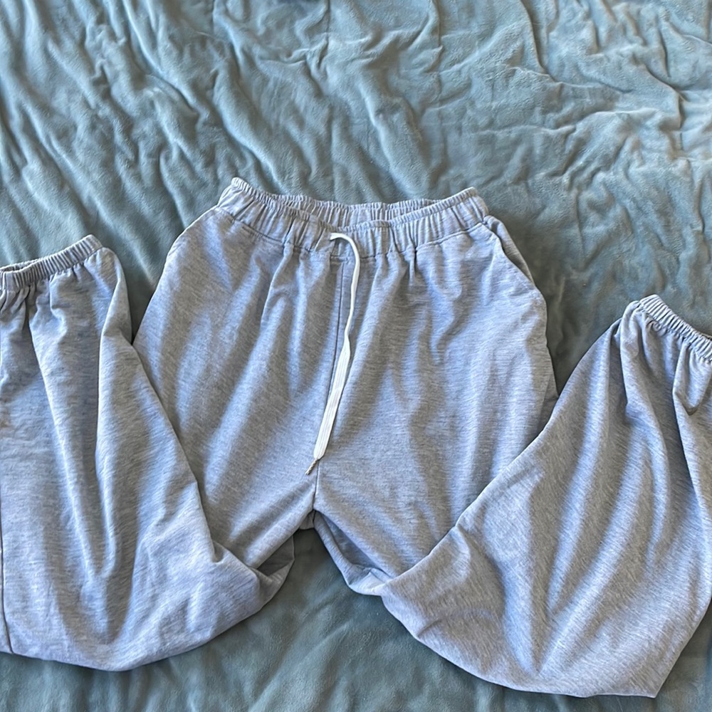 Grey sweatpants